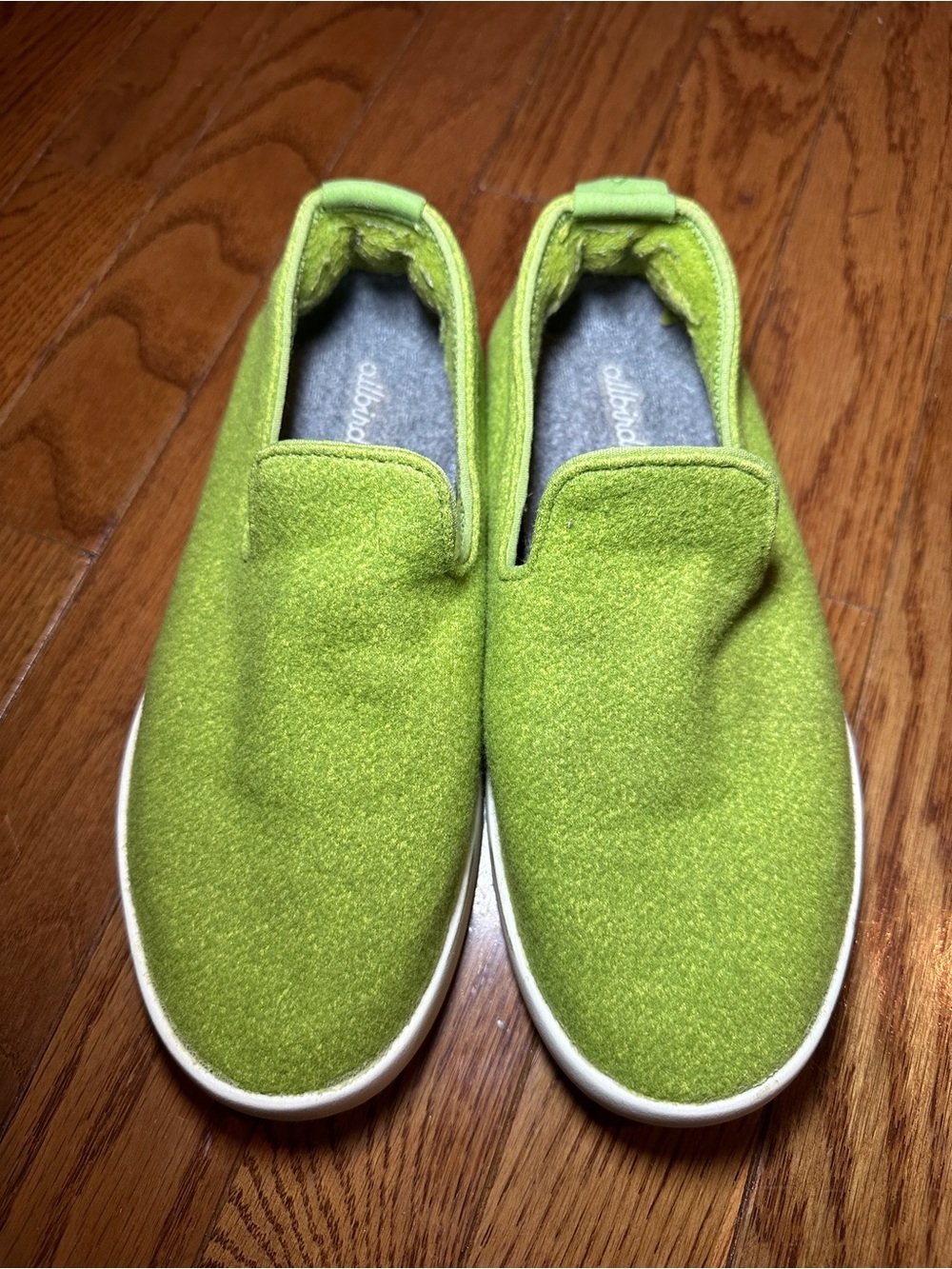 allbirds Lime Green Slip-On Sneakers